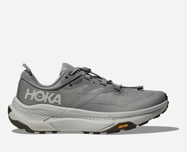 Hoka One One HOKA Men's Transport GORE-TEX Hiking Shoes in Galactic Grey/Stardust