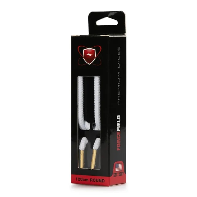 Forcefield Premium Laces Unisex ShoeCare - White