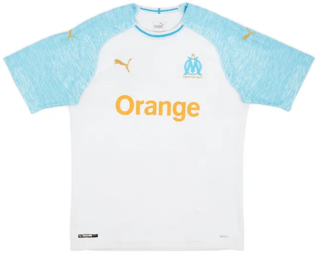 Puma 2018-19 Olympique Marseille Home Shirt L.Ocampos #5 - 6/10 - (L)