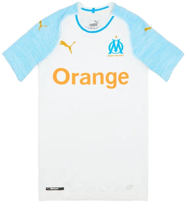 Puma 2018-19 Olympique Marseille Player Issue Home Shirt L.Ocampos #5 - 9/10 - (S)