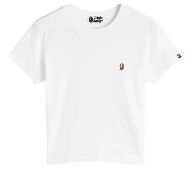 A Bathing Ape Women's One Point Baby Tee White