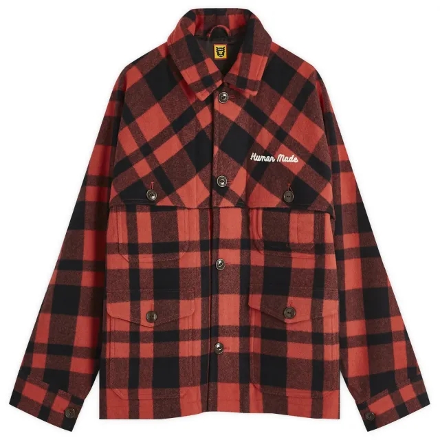 Human Made Men's Wool Hunting Jacket Red
