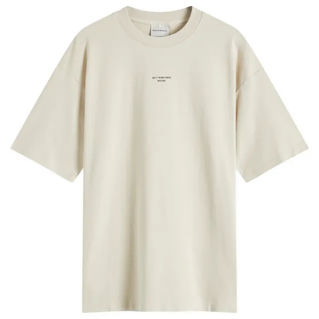 Drôle De Monsieur Le T-shirt Slogan Classique - Brown
