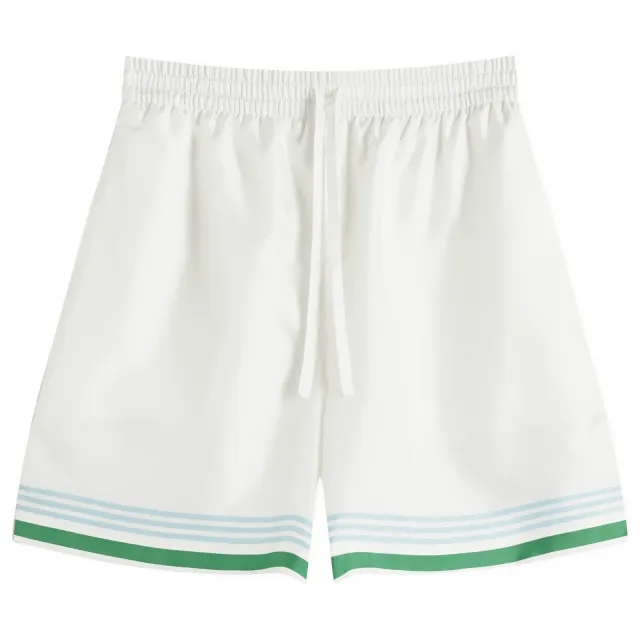 Casablanca Men's Tennis Icon Drawstring Shorts Metaphysical Tennis Icon