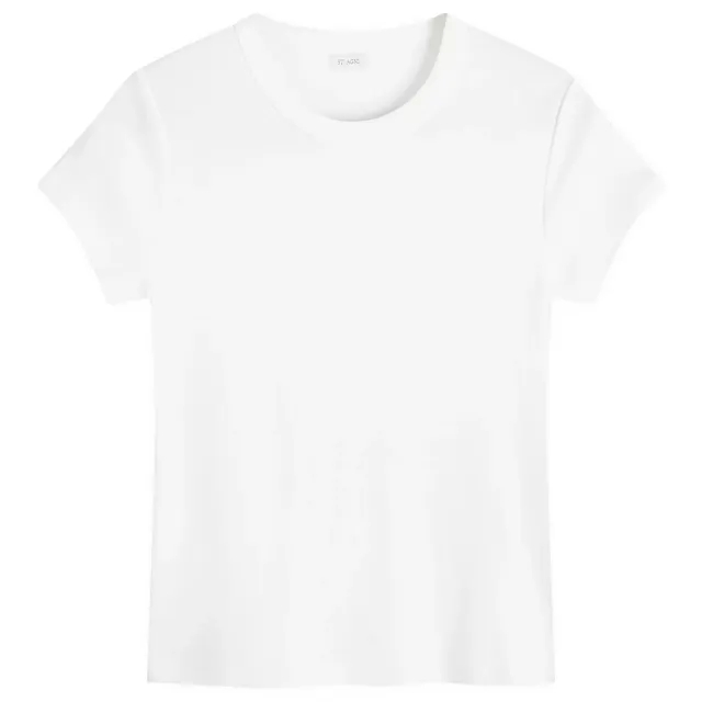 ST. Agni Women's Organic Cotton Baby T-Shirt White