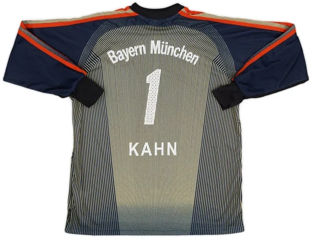 adidas 2003-04 Bayern Munich GK Shirt Kahn #1 - 6/10 - (XL.Boys)
