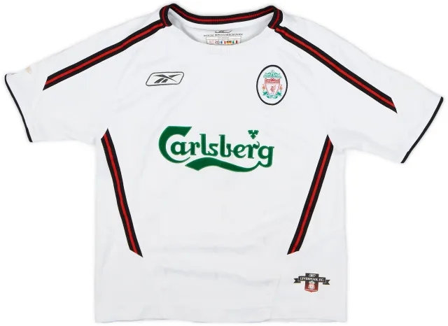 Reebok 2003-04 Liverpool Away Shirt - 8/10 - (M.Boys)