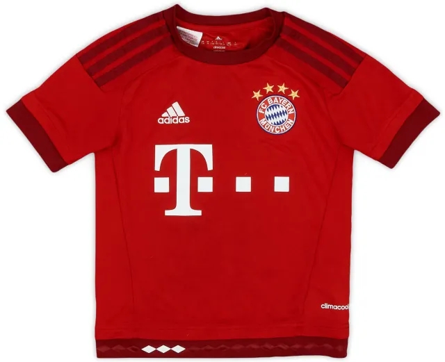 adidas 2015-16 Bayern Munich Home Shirt - 9/10 - (7-8Y)