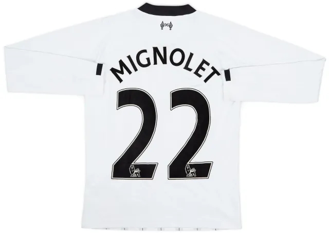 2013-14 Liverpool GK Shirt Mignolet #22 - 7/10 - (M.Boys)