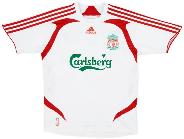 adidas 2007-08 Liverpool Away Shirt - 6/10 - (L.Boys)
