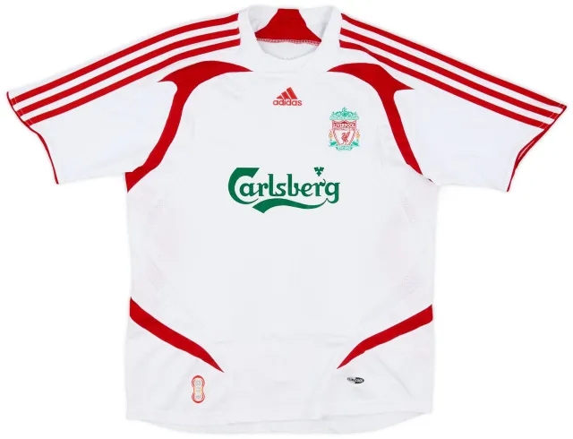 adidas 2007-08 Liverpool Away Shirt - 8/10 - (M.Boys)