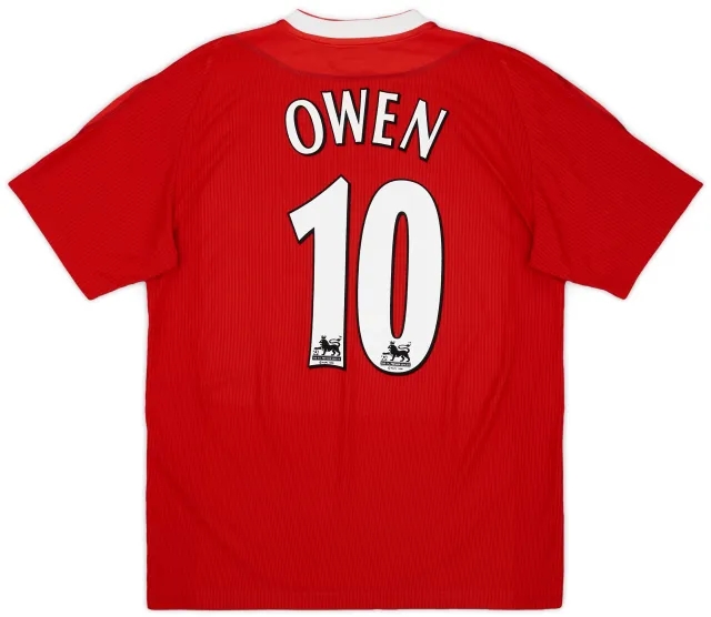Reebok 2002-04 Liverpool Home Shirt Owen #10 - 9/10 - (M)