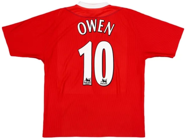 Reebok 2002-04 Liverpool Home Shirt Owen #10 - 8/10 - (XL)