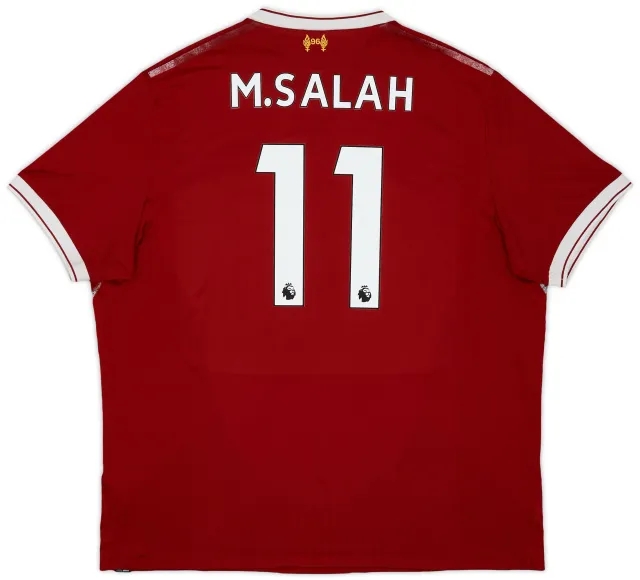 NewBalance 2017-18 Liverpool 125 Years Home Shirt M.Salah #11 - 5/10 - (XXL)