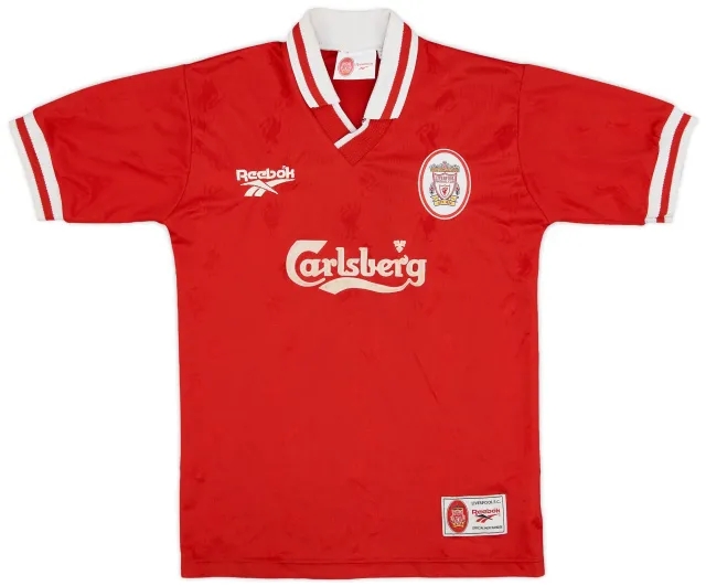 Reebok 1996-98 Liverpool Home Shirt - 8/10 - (Y)