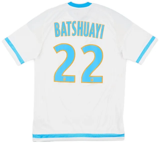 adidas 2015-16 Olympique Marseille Home Shirt Batshuayi #22 - 7/10 - (S)