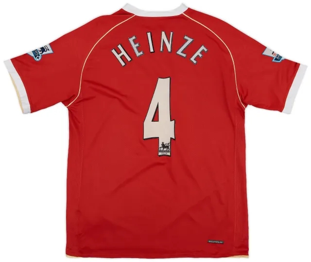 Nike 2006-07 Manchester United Home Shirt Heinze #4 - 6/10 - (M)