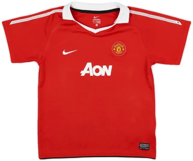 Nike 2010-11 Manchester United Home Shirt - 7/10 - (7-8 Years)