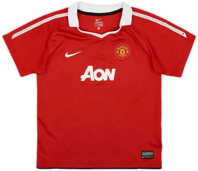 Nike 2010-11 Manchester United Home Shirt - 7/10 - (S.Boys)