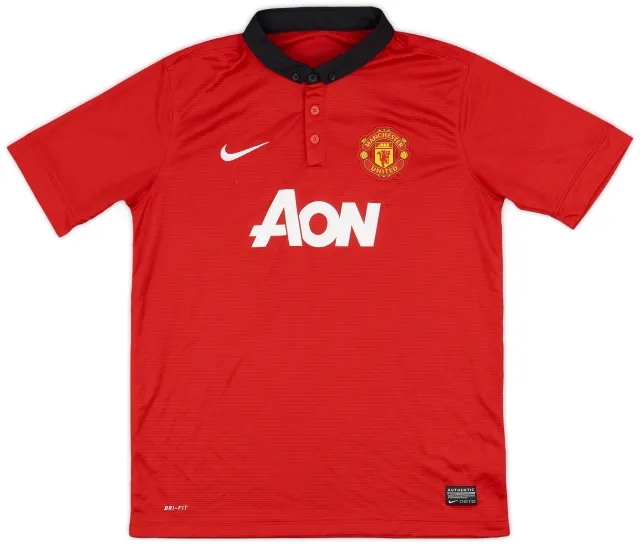 Nike 2013-14 Manchester United Home Shirt - 8/10 - (XL.Boys)