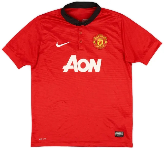 Nike 2013-14 Manchester United Home Shirt - 8/10 - (L.Boys)