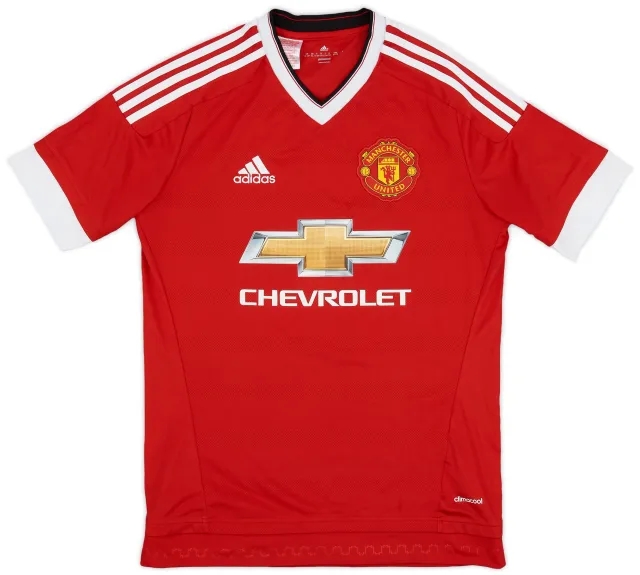 adidas 2015-16 Manchester United Home Shirt - 9/10 - (XL.Boys)