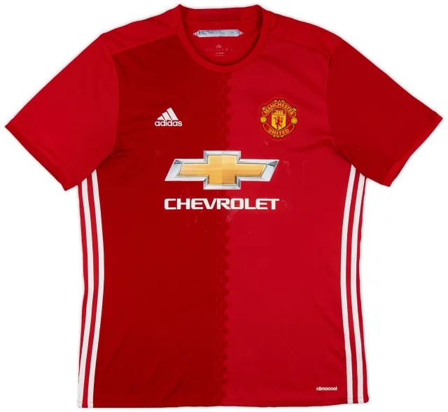 adidas 2016-17 Manchester United Home Shirt - 5/10 - (L)