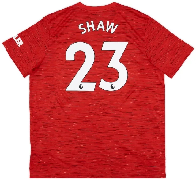 adidas 2020-21 Manchester United Home Shirt Shaw #23 - 9/10 - (XXL)