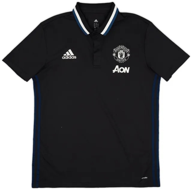 2016-17 Manchester United adidas Polo Shirt - 8/10 - (L)