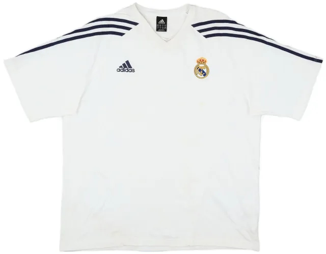 2005-06 Real Madrid adidas Cotton Tee - 7/10 - (XXL)