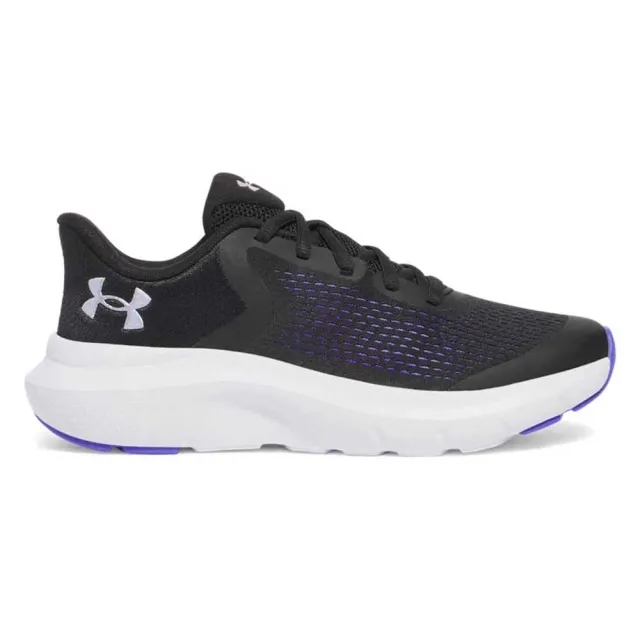 Girls' Grade School  Under Armour  Rogue 5 Running Shoes Black / Virtual Violet / Iridescent 6*