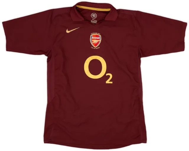 Nike 2005-06 Arsenal Home Shirt - 9/10 - (M.Boys)