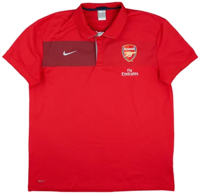 2009-10 Arsenal Nike Polo Shirt - 8/10 - (XXL)