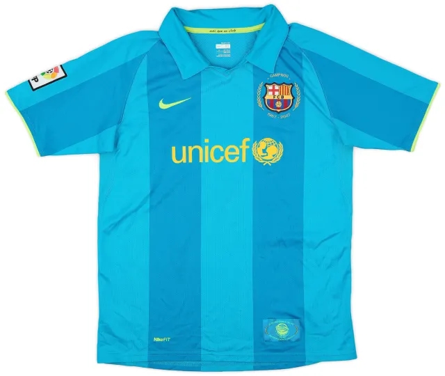 Nike 2007-09 Barcelona Away Shirt - 8/10 - (XL.Boys)