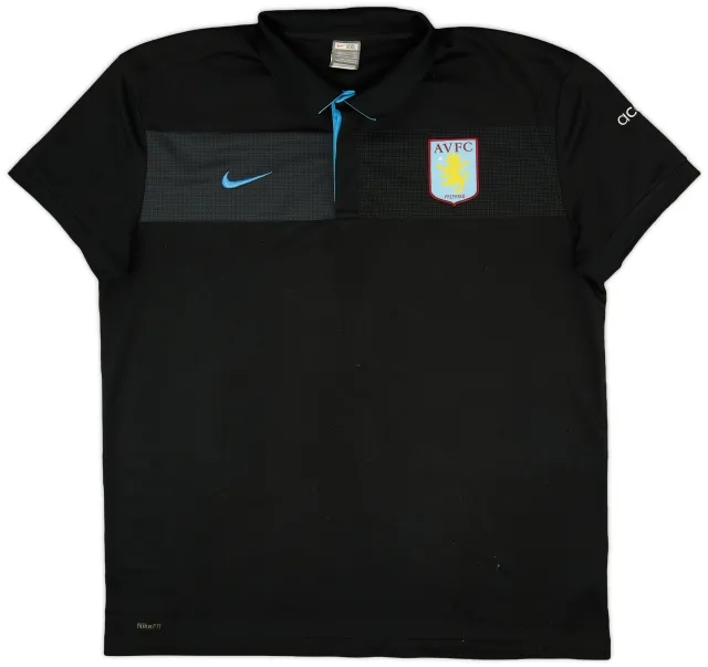 2009-10 Aston Villa Nike Polo Shirt - 8/10 - (XXL)