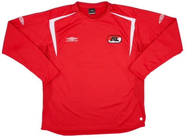 Umbro 2005-06 AZ Alkmaar Home L/S Shirt - 8/10 - (XL)