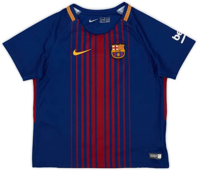 Nike 2017-18 Barcelona Home Shirt - 9/10 - (6-7Y)