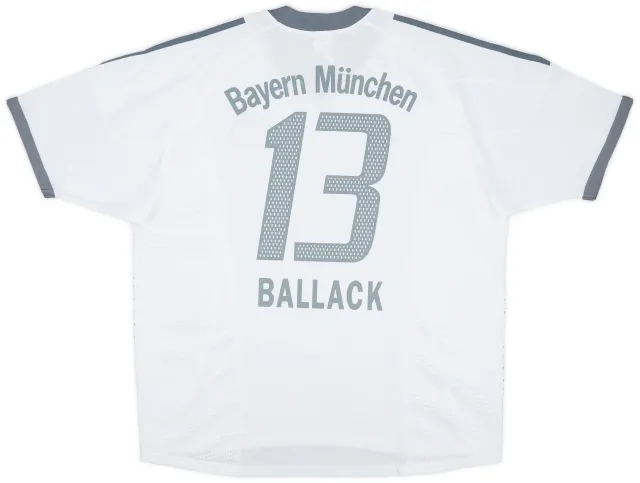 adidas 2002-03 Bayern Munich Away Shirt Ballack #13 - 7/10 - (XL)