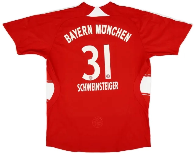 adidas Bayern Munich Boys SS Home Shirt 2007/08