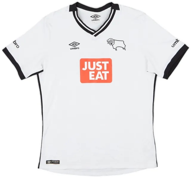 Umbro 2015-16 Derby County Home Shirt - 7/10 - (XL.Boys)