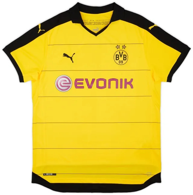 Puma 2015-16 Borussia Dortmund Home Shirt - 8/10 - (XL)