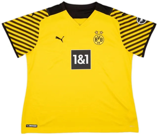 Puma 2021-22 Borussia Dortmund Home Shirt - 9/10 - (Women's XL)