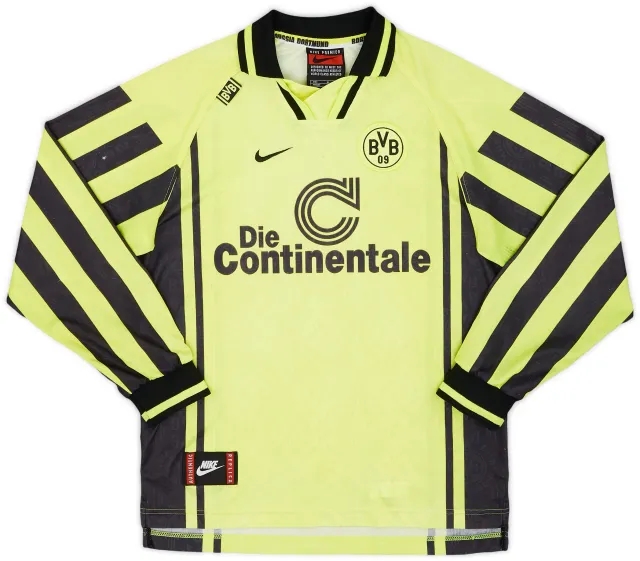 Nike 1996-97 Borussia Dortmund Home L/S Shirt - 5/10 - (XL.Boys)