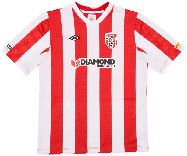 Umbro 2013-15 Derry City Home Shirt - 7/10 - (XL.Boys)