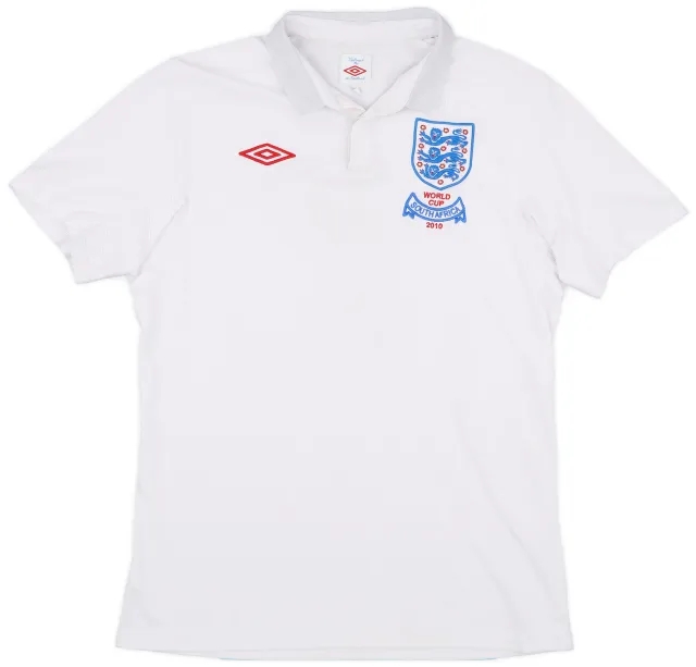 Umbro 2009-10 England 'South Africa' Home Shirt - 5/10 - (M)