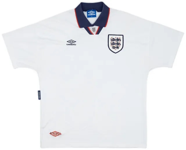 Umbro 1993-95 England Home Shirt - 7/10 - (XL)