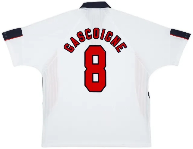 Umbro 1997-99 England Home Shirt Gascoigne #8 - 6/10 - (XXL)