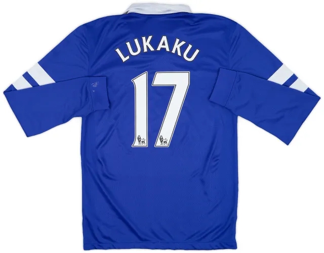 Nike 2013-14 Everton Home L/S Shirt Lukaku #17 - 8/10 - (S)