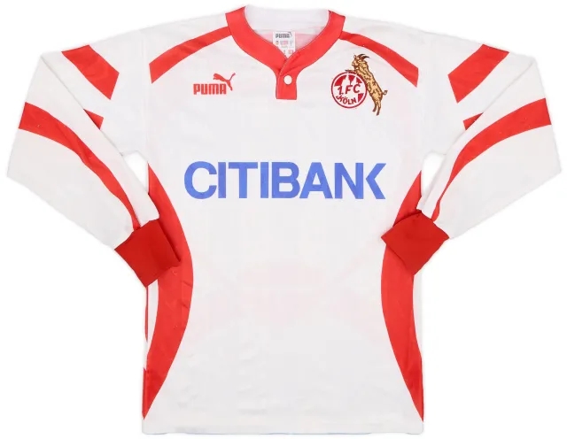 Puma 1992-93 FC Koln Home L/S Shirt - 7/10 - (XS)