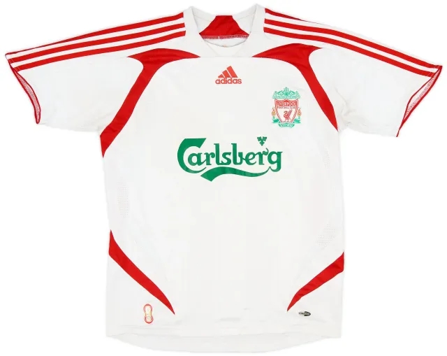adidas 2007-08 Liverpool Away Shirt - 6/10 - (L.Boys)